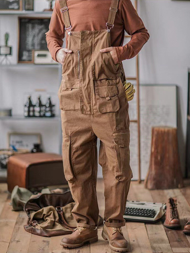 Versatile men's workwear overalls, combining comfort and rugged style for men.