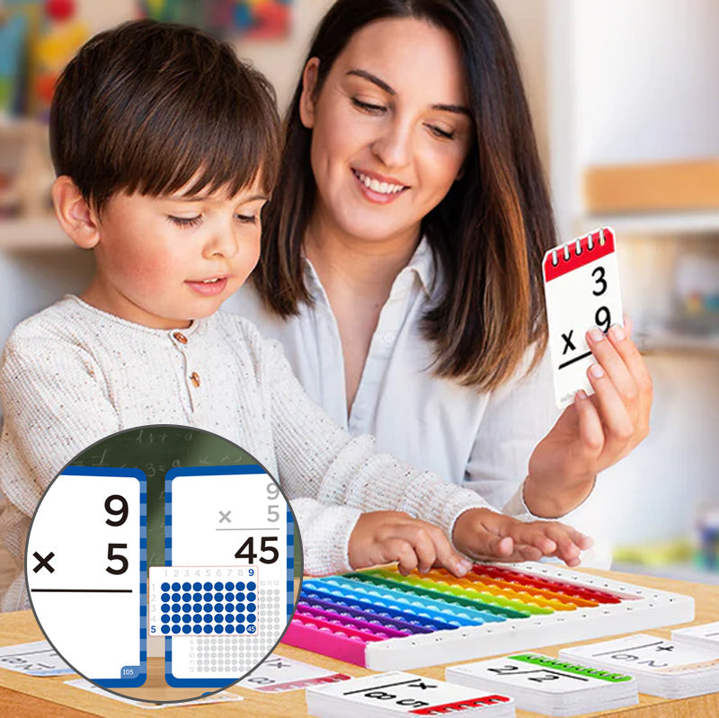 Boost kids' math skills with interactive learning flashcards. A fun STEM educational toy for children.