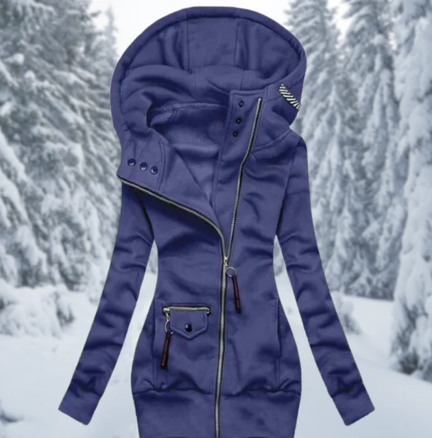 Comfortable women's all-season waterproof jacket. Lightweight outerwear for stylish protection from rain.