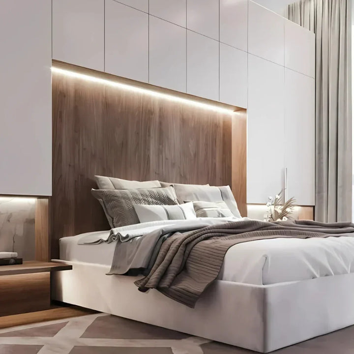 Flexible LED strip with motion detection, ideal for smart accent lighting.