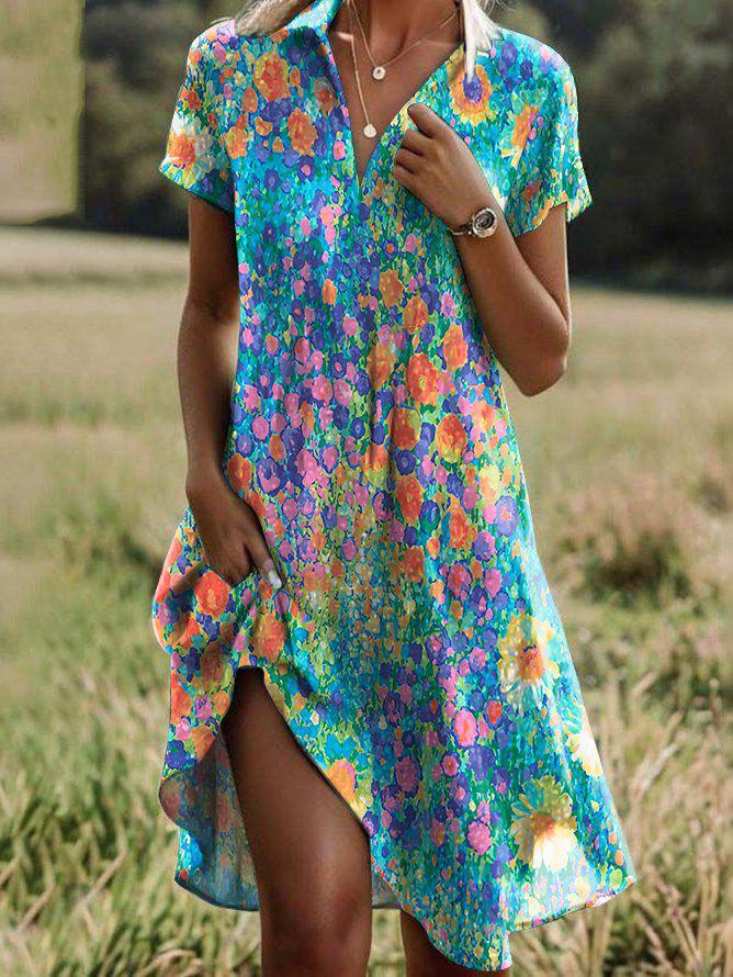 Stylish women's sundress, comfortable & breathable. Ideal for beach, vacation, or everyday casual wear.