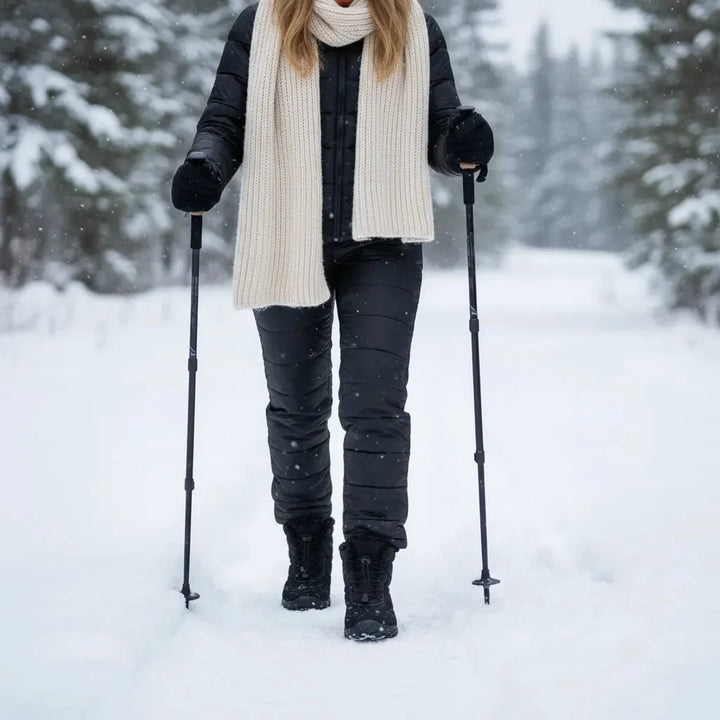 Premium unisex warm winter snow boots, durable with traction grip for cold weather.