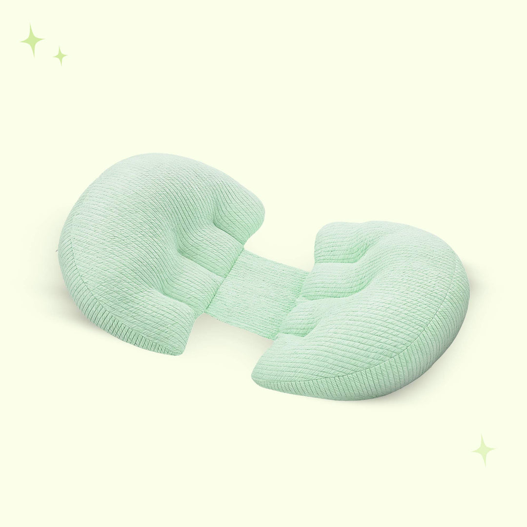 Soft maternity side sleeping pillow for pregnant women, ensuring comfort and gentle support.