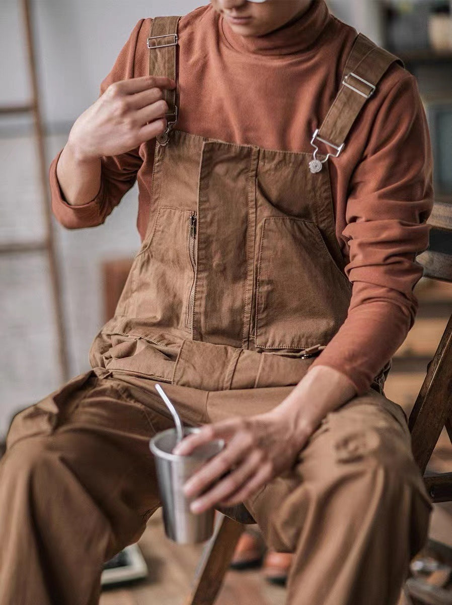 Heavy-duty men's overalls, built for durability and comfort in work environments.
