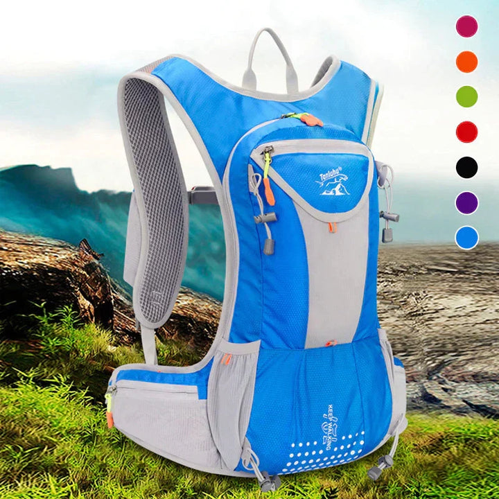Unisex lightweight hydration pack for hiking & cycling adventures, perfect for outdoor sports.