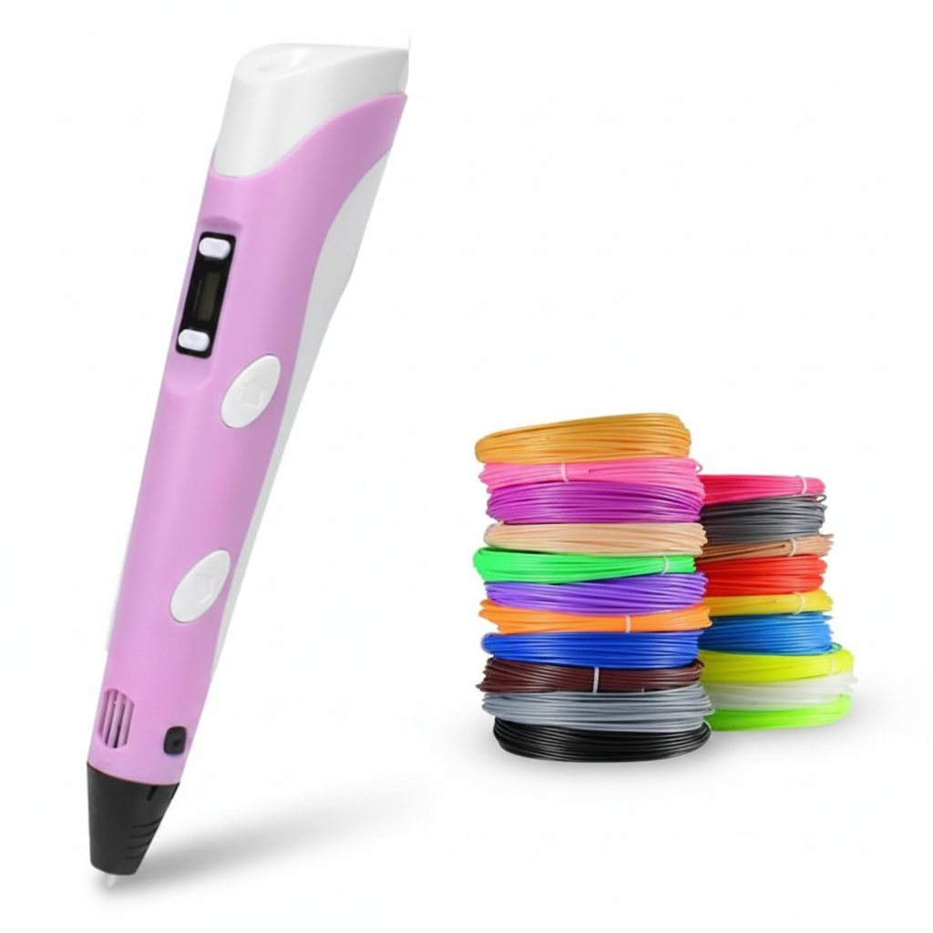 DIY 3D pen for all ages, promoting creativity, drawing, and imaginative art.