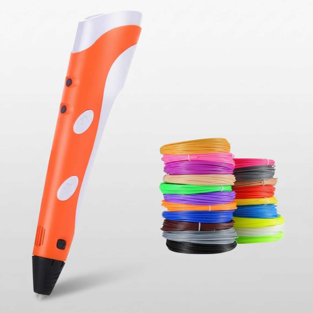 Smart 3D art pen for easy 3D model creation & freehand drawing. Educational fun.