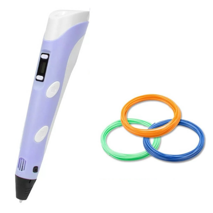 Ergonomic 3D pen for precision drawing, art, and DIY creative projects. Lightweight design.