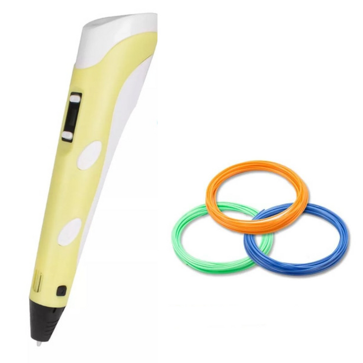 Digital filament pen for 3D art creation. Lightweight and easy for kids' and adult crafts.