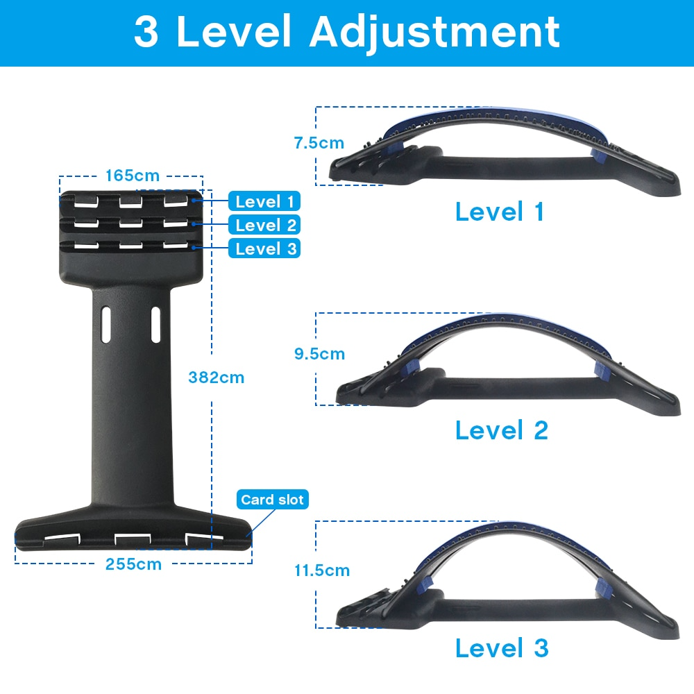 Promote back flexibility & muscle relaxation with this spinal alignment back stretcher.