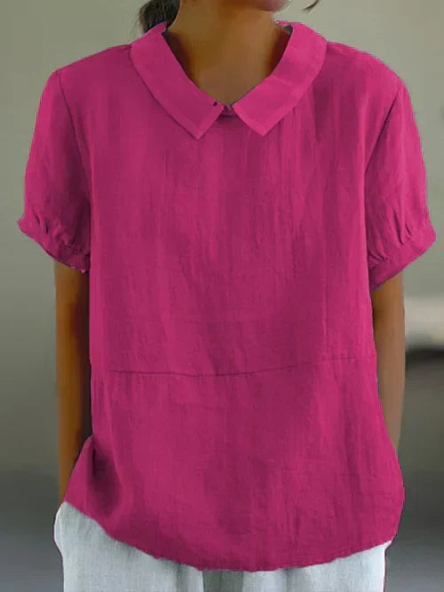 Stylish women's classic long-sleeve dress shirt. Versatile button-front, elegant for office, professional & everyday.
