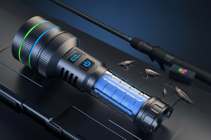 Reliable LED emergency flashlight, essential for survival kits, home, and outdoor preparedness.