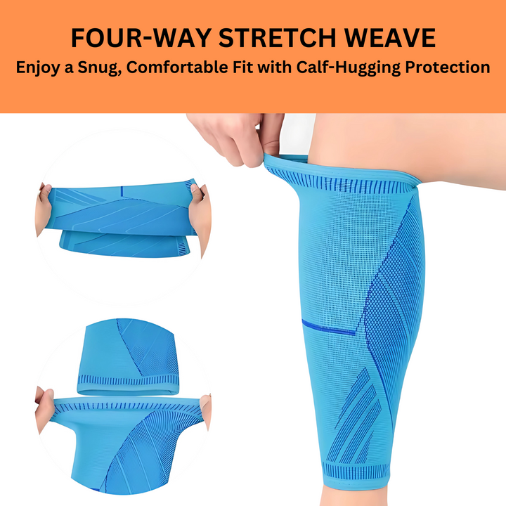 Athletic compression leg sleeves for peak performance, muscle support, and quicker recovery.