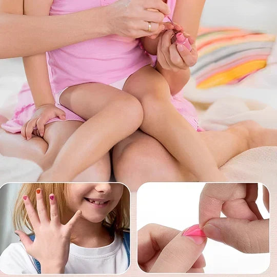 Complete children's washable face paint kit. Nontoxic kids makeup for creative art.