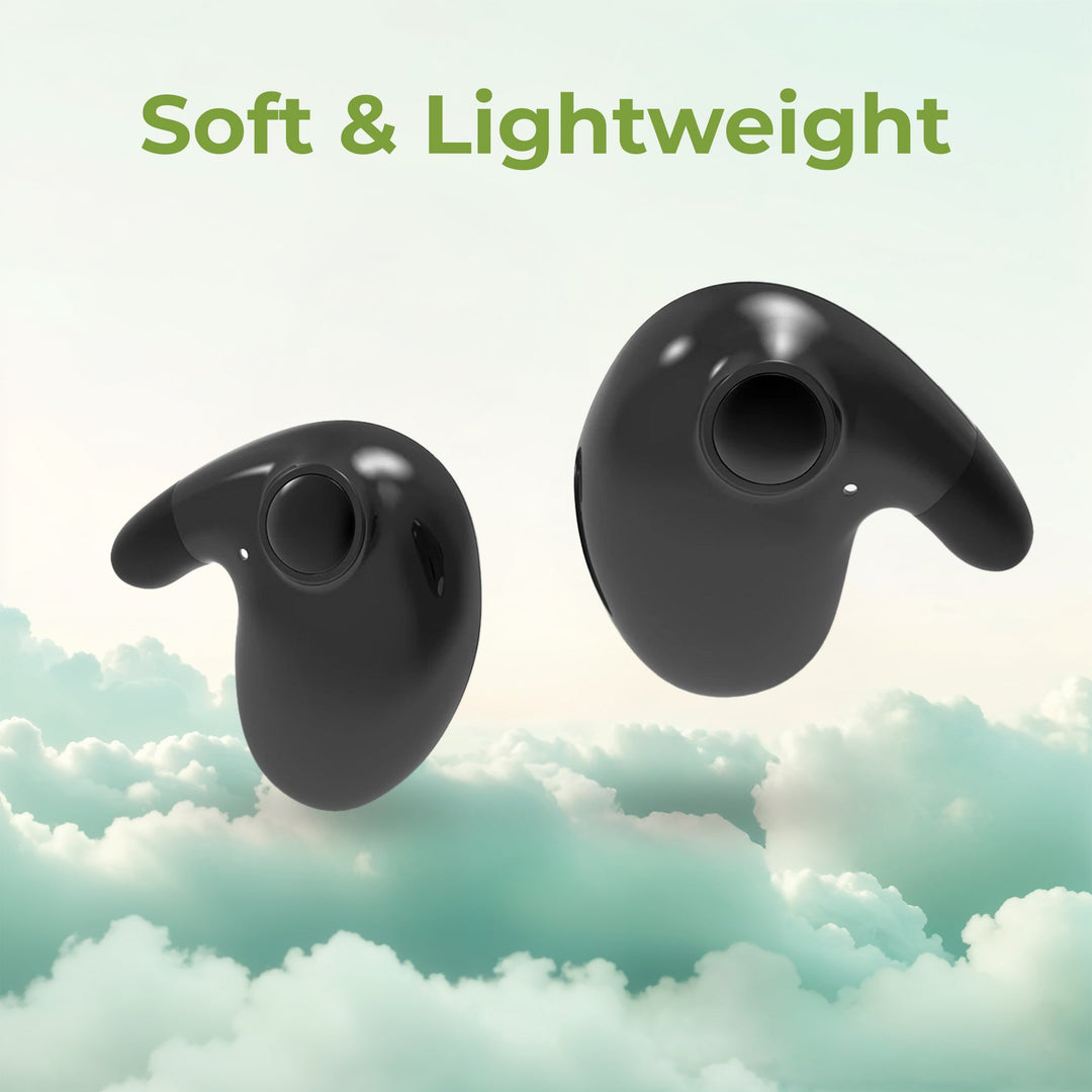 Unisex invisible sleep earbuds for blocking noise & achieving comfortable, silent sleep.
