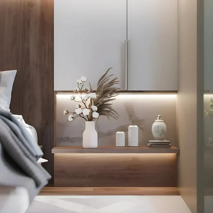 Cool white smart LED strip, perfect for modern kitchen & stair lighting.