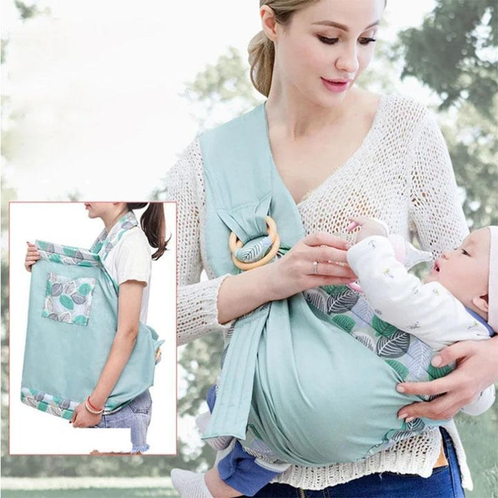 Newborn-friendly ergonomic baby carrier, providing secure and snug support for infants from day one. Parent must-have.