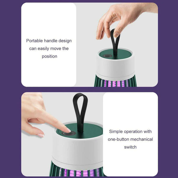 Portable rechargeable mosquito killer, ideal for indoor & outdoor home protection.