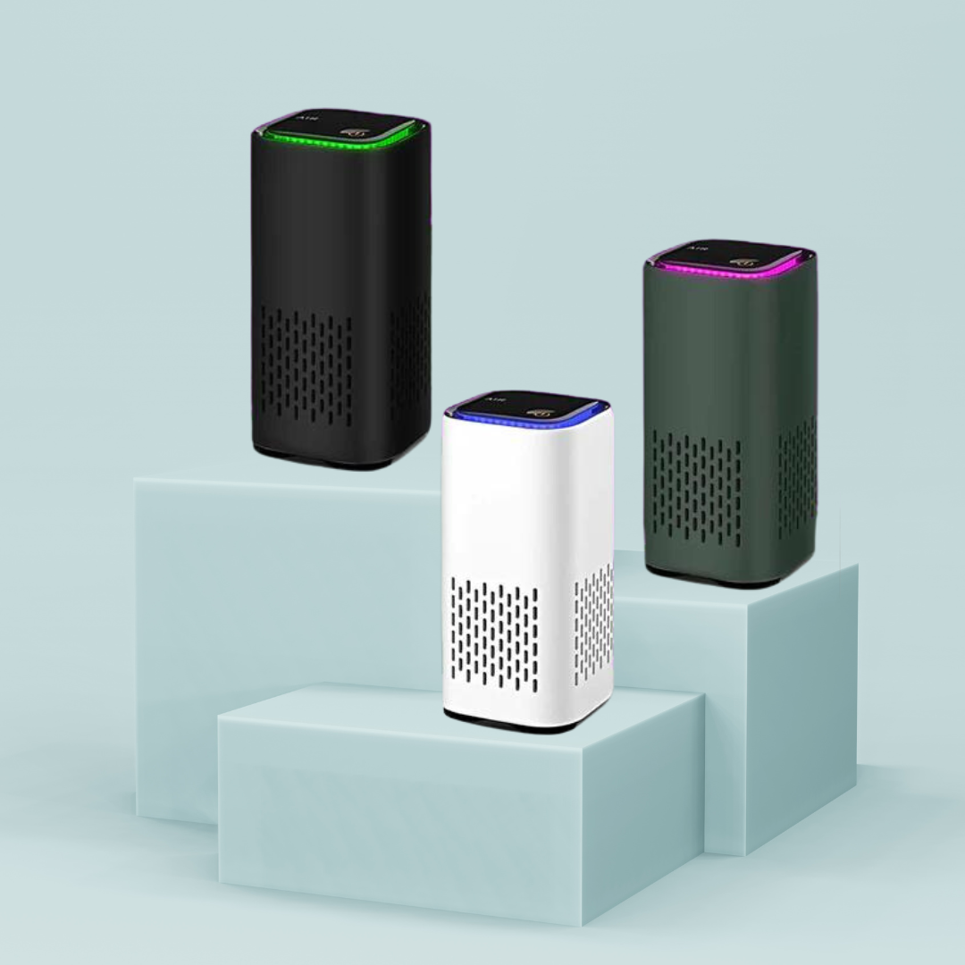 Pet odor eliminator & dander control air purifier, ensuring fresh indoor air for allergy relief.
