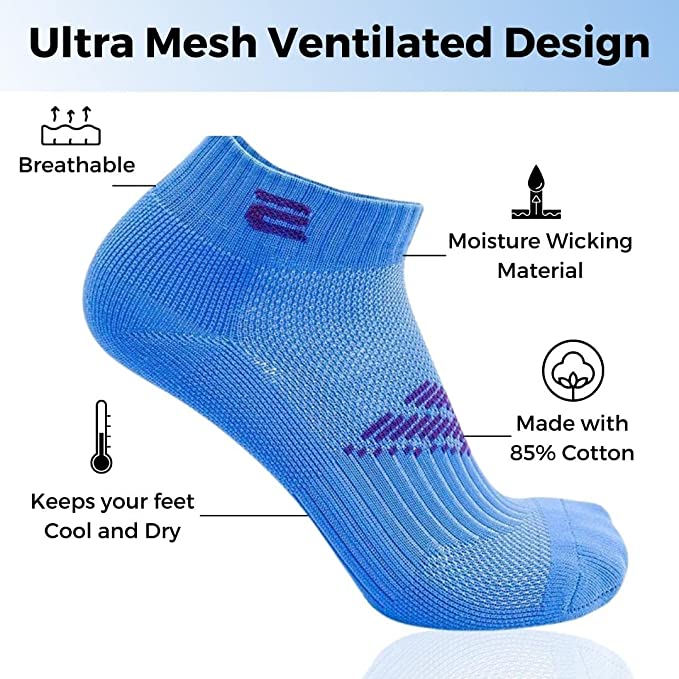 Pro ankle compression socks for men & women, boosting circulation, ideal for running & workouts.