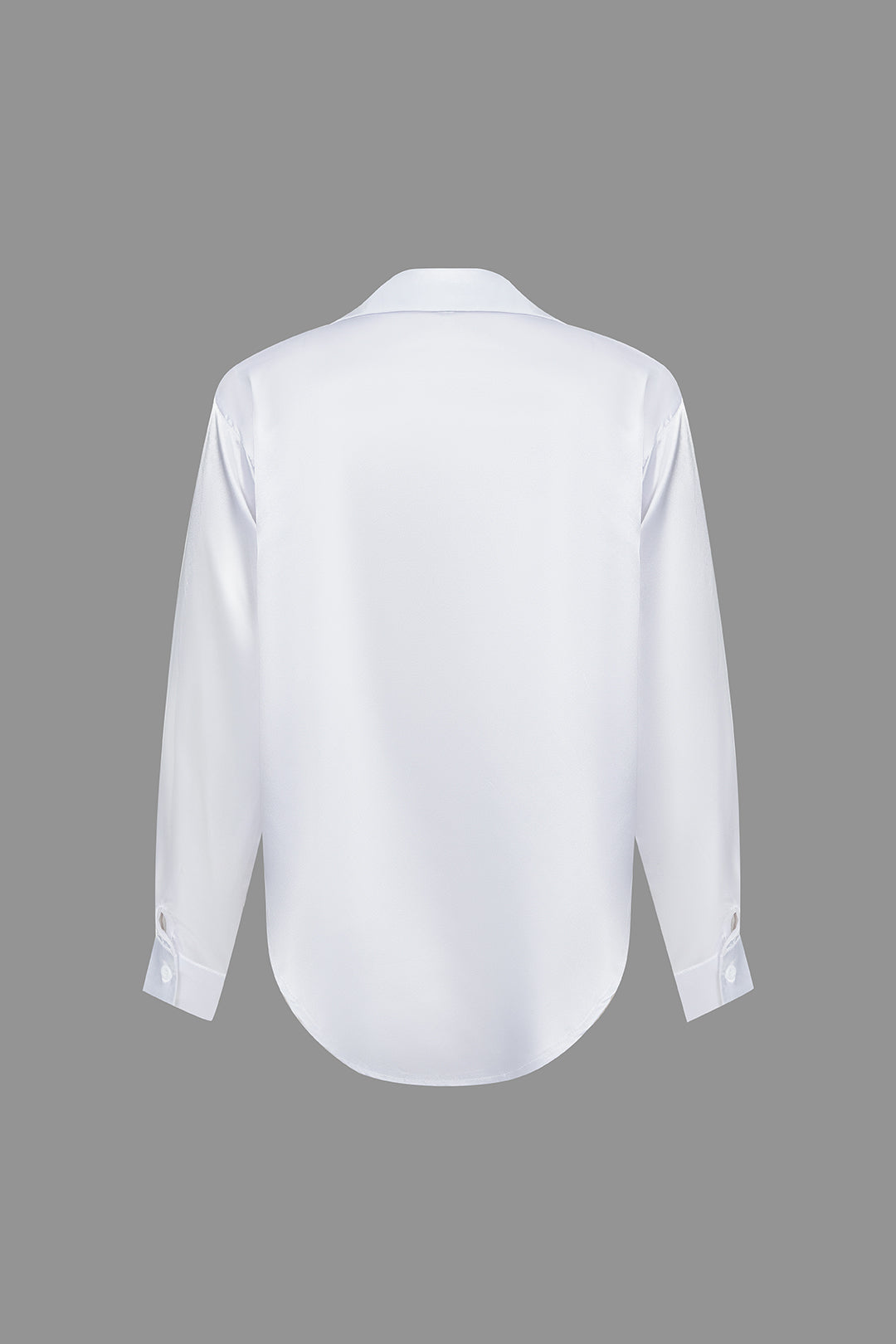 Chic women's elegant blouse with long sleeves, ideal for office fashion.