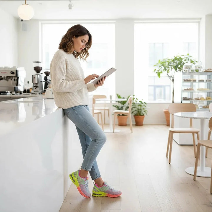 Casual purple women's sneakers, ideal for daily walking comfort.