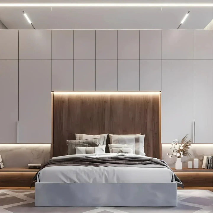 Battery operated flexible LED strip with motion sensor, no outlets needed.