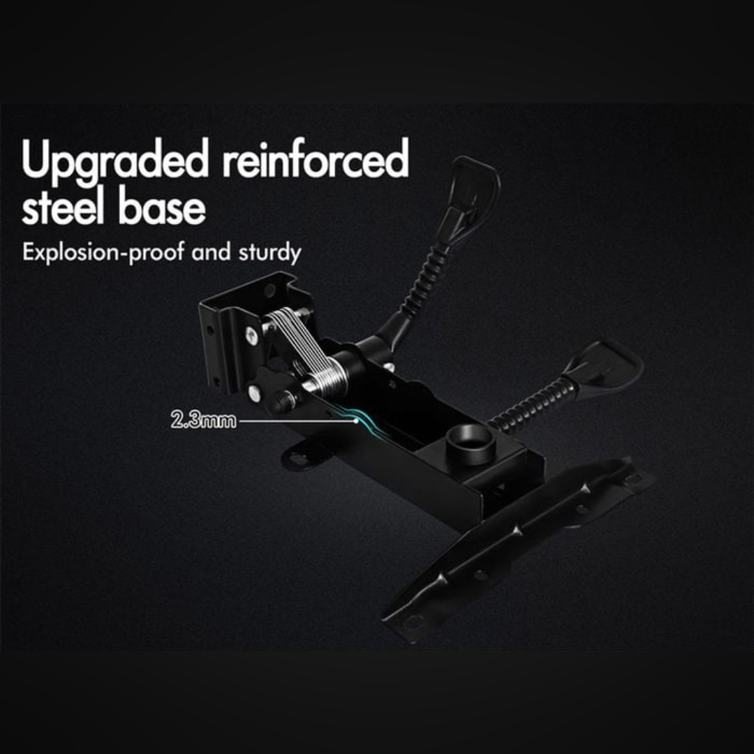Swivel function demonstrated on an ergonomic executive leather desk chair, showing smooth movement.