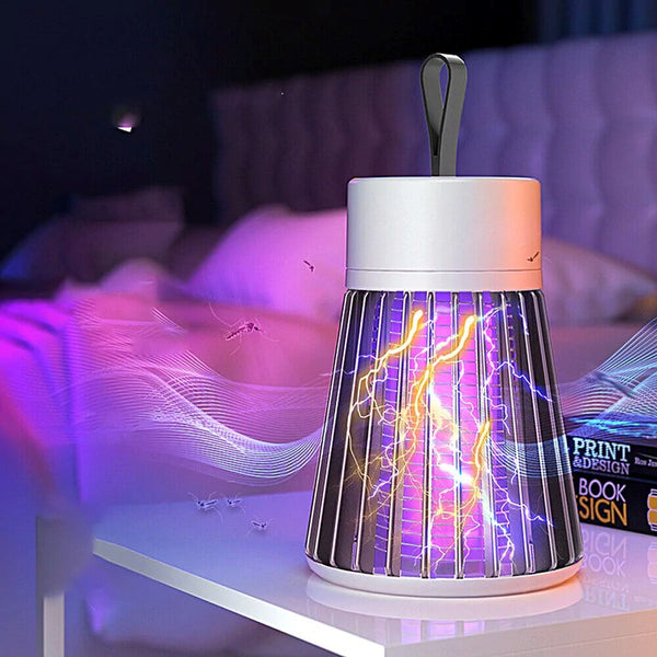 Safe, chemical-free mosquito zapper protects loved ones from flying pests at home.