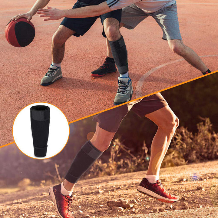 Calf compression wrap helps reduce shin splint pain & provides muscle stability.