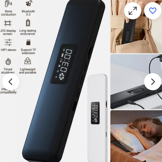Wireless under pillow speaker for sleep aid. Enjoy peaceful sleep and relaxation with personal sound.