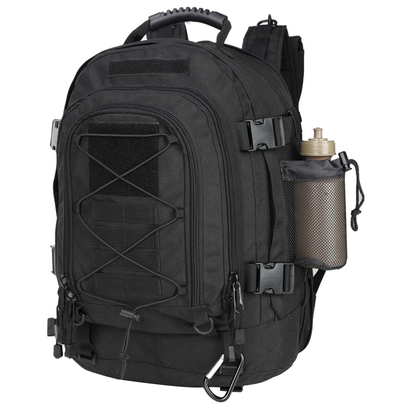 Durable unisex 60L tactical travel bag, ideal for multi-day trips & adventure.