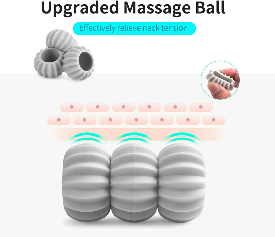 Compact self neck and back massager designed for targeted tension relief and muscle relaxation at home.