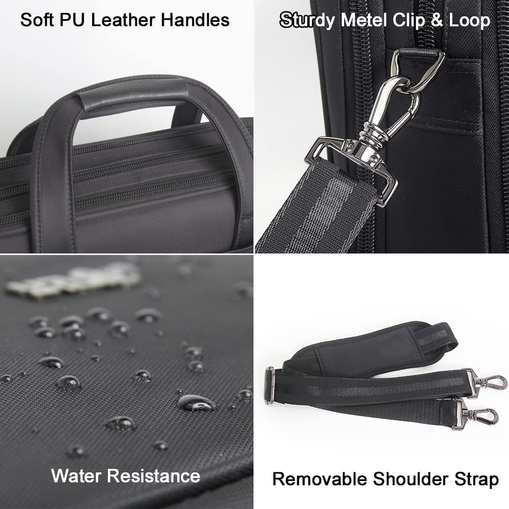 Versatile men's canvas laptop business tote bag, perfect as a briefcase, work bag, or travel bag.