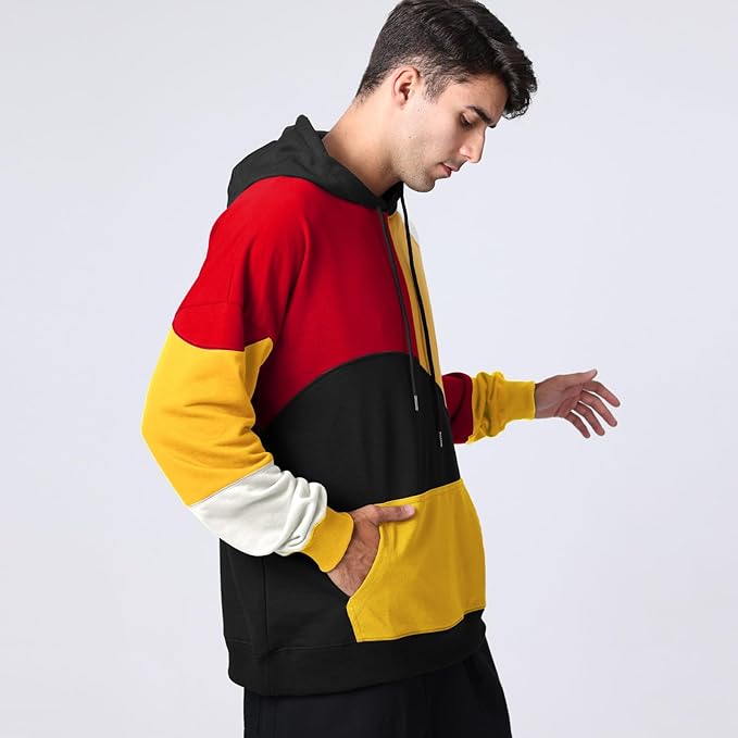Men's comfy hooded pullover, a wardrobe staple for modern style and all-day wear.