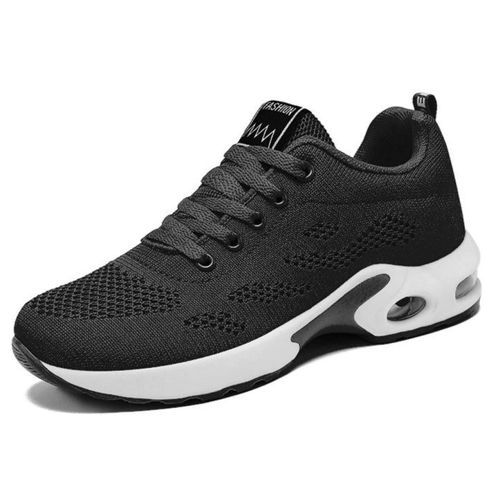 White women's orthopedic slip-on sneakers, providing supportive cloud-comfort for casual everyday wear. Lightweight.