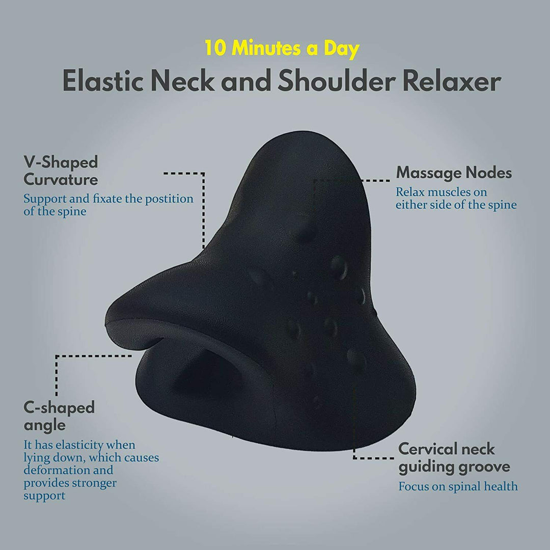 Neck stretcher & posture corrector for shoulder & spine pain relief, tension, and stress.