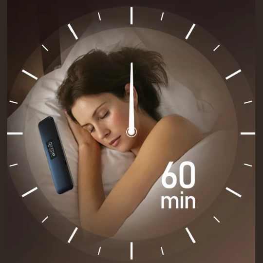 Ultra-thin under pillow speaker provides personal sound for sleep & meditation without discomfort.