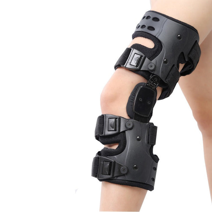 Unisex adjustable knee support brace for joint pain relief & stability during daily activities & recovery.