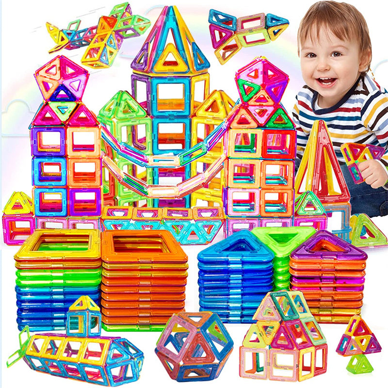 Ages 3+ magnetic building blocks, an engaging educational play set for hands-on child development.