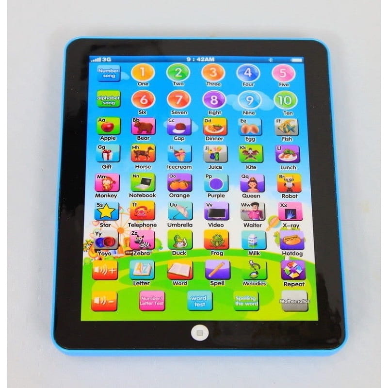 Preschool 7.5-inch learning tablet, an interactive educational toy designed for toddler development & early learning.