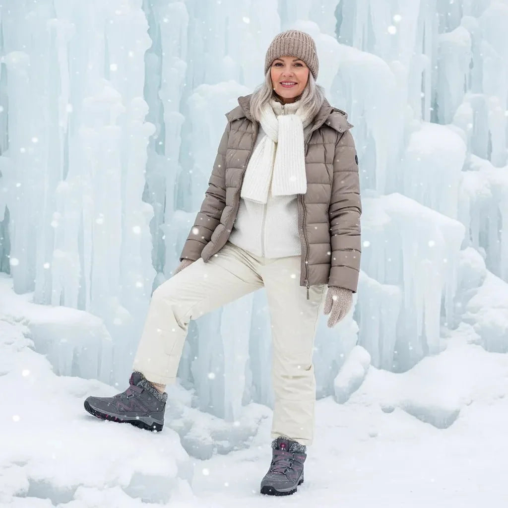 Comfortable Alaskan Snow Boots, unisex, waterproof, designed for cold weather outdoor activities.