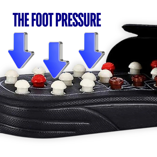 Acupressure point sandals, unisex, for effective foot pain relief, relaxation & improved circulation.