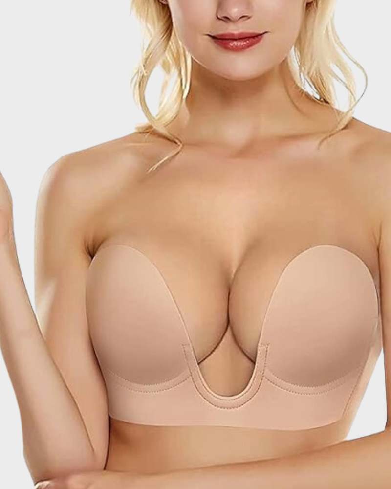 Modern women's seamless strapless push-up bra for comfortable, all-day wear and a flattering, supportive fit.