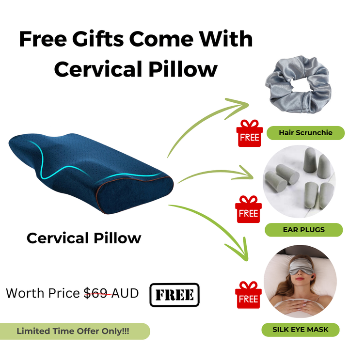 Supportive cervical pillow, ideal for side and back sleepers seeking neck comfort.