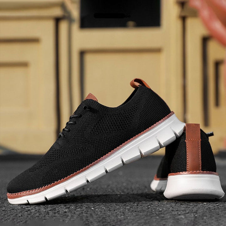 Men's cushioned athletic footwear, orthopedic and lace-up, providing excellent everyday foot support.