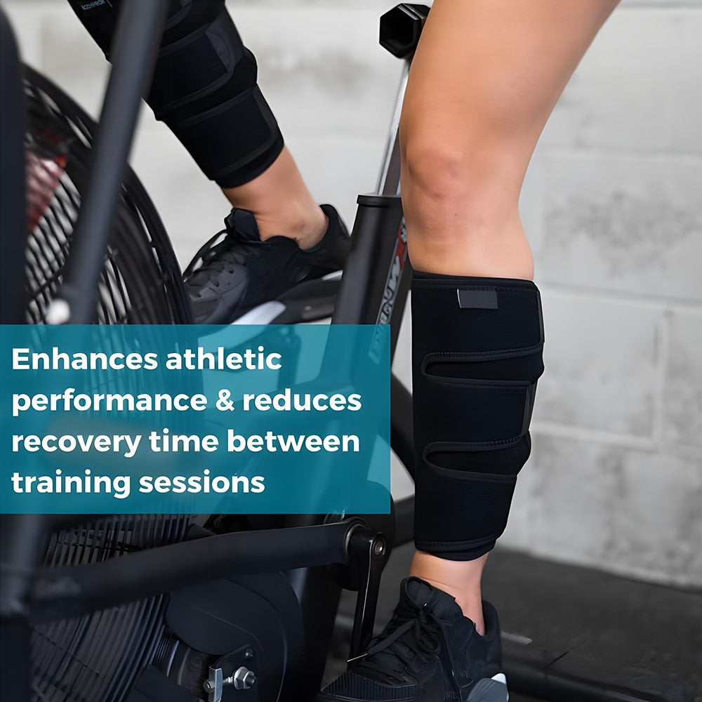 Shin splint compression brace, offering targeted support & pain relief for active individuals.