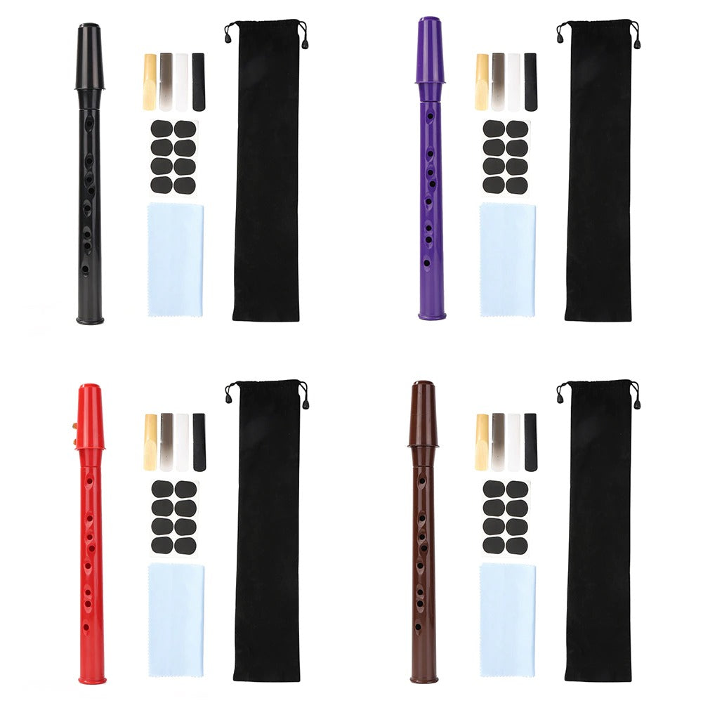 Lightweight travel instrument: portable mini saxophone & alto mouthpiece for musicians.