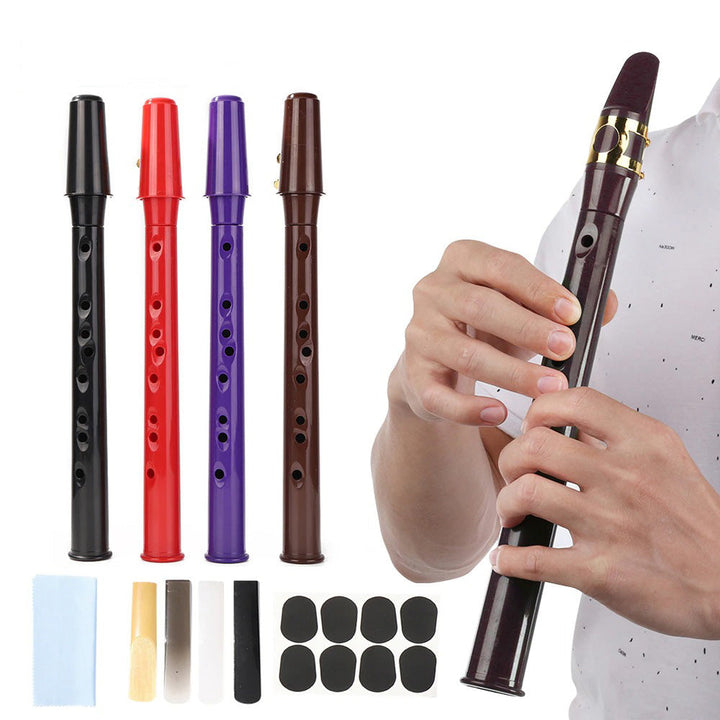 Portable mini saxophone with alto mouthpiece, delivering clear tones for musicians.