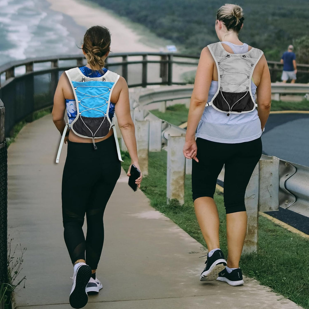 Hydration vest for cycling & hiking, features ultra-light design & 2L water bladder.